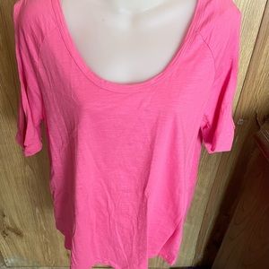 ST JOHNS BAY WOMENS SHORT SLEEVE SHIRT PINK XL PETITE